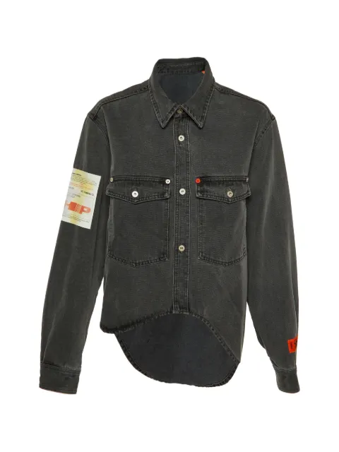 Heron Preston high-low denim shirt Grey 1142130