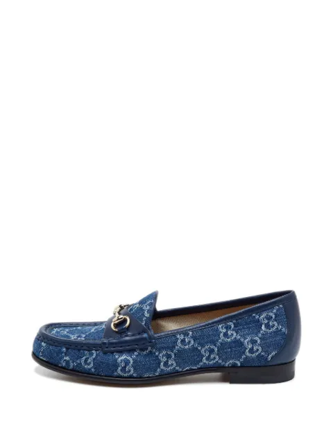 Gucci Pre-Owned 1953 Horsebit denim loafers Blue 1328547