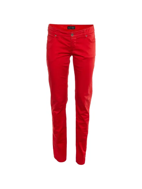 Armani Vintage slim-fit trousers Red 1171327