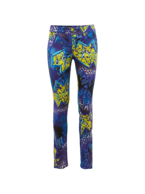 Versace Jeans Couture printed skinny-fit jeans Blue 1241042