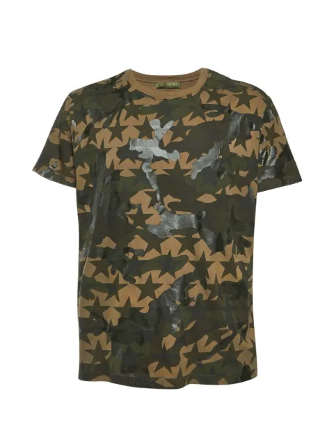 Valentino Garavani Pre-Owned star-print T-shirt Green 1333554
