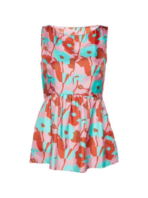 Roksanda floral-print peplum top Pink 806179