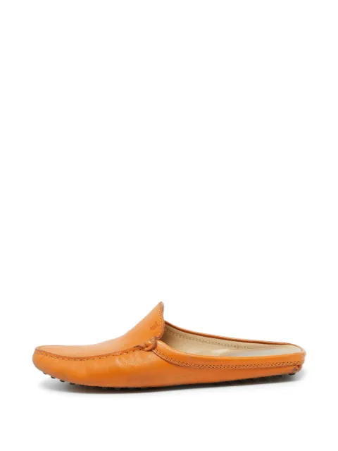 Tod's Vintage leather mules Orange 1057426