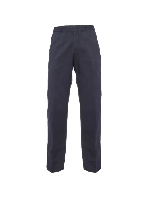 Prada Pre-Owned stripe-pattern trousers Blue 1091683