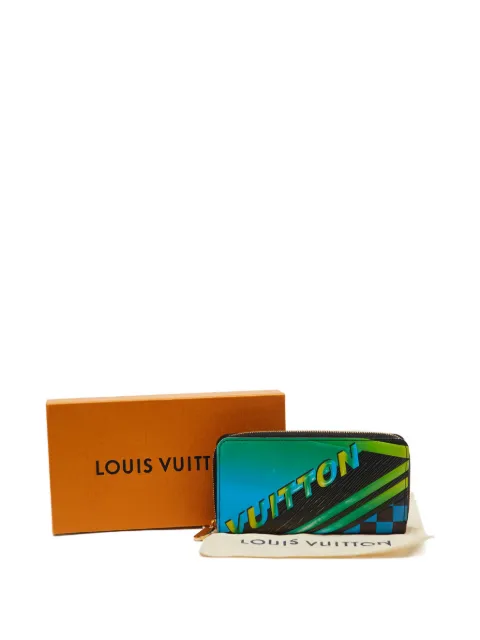 Louis Vuitton Pre-Owned Race print wallet Blue 1221507