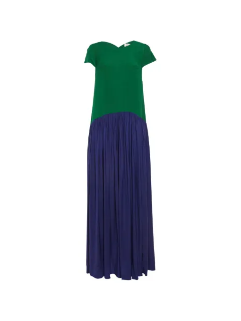 Kenzo Pre-Owned round-neck maxi dress Green 1174806