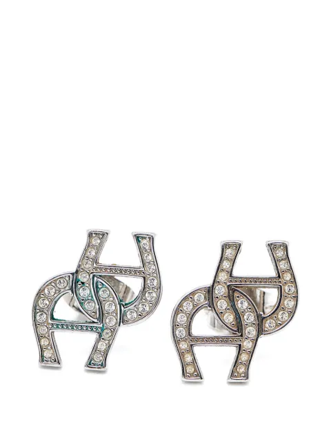 Aigner Vintage crystal-embellished earrings Silver 1033344