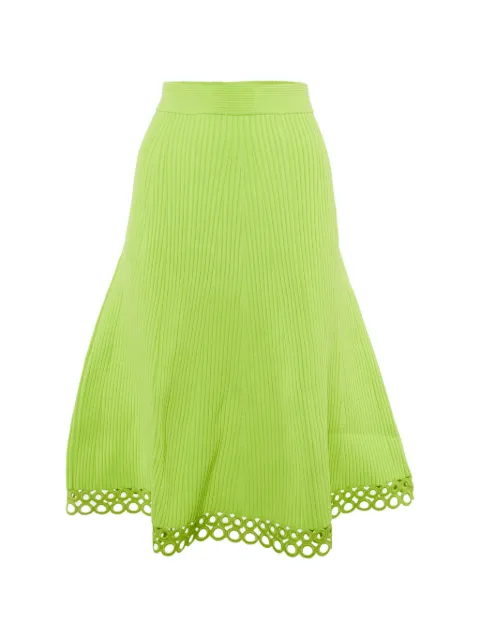 SIMKHAI ribbed A-line midi skirt Green 1239904
