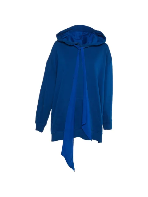 Givenchy Pre-Owned ribbon oversized hoodie Blue 1152175