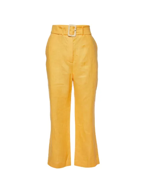 Nanushka linen trousers Yellow 962258