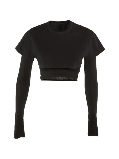 Jacquemus Pre-Owned Le Double layered T-shirt Black 1243049