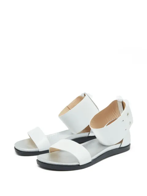 JOSEPH ankle-strap leather sandals Silver 1051021