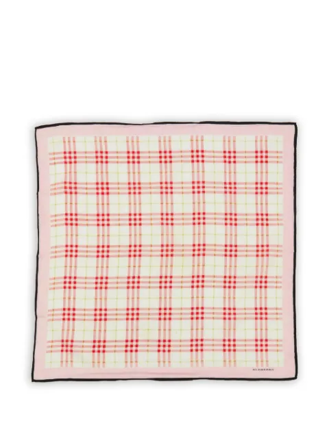 Burberry Pre-Owned check pattern scarf Neutrals 1236594