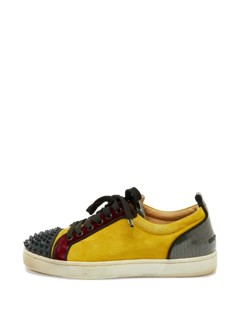Christian Louboutin Pre-Owned Spikes low-top sneakers Yellow 1120351