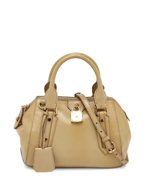 Burberry Pre-Owned lock-detail tote bag Neutrals 1279391