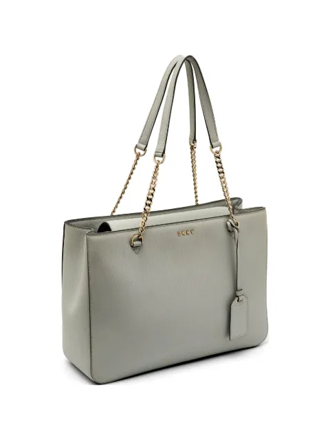DKNY Vintage medium Saffiano leather tote bag Grey 1156507