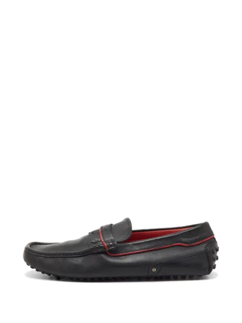 Tod's Vintage x Ferrari leather loafers Black 1224370