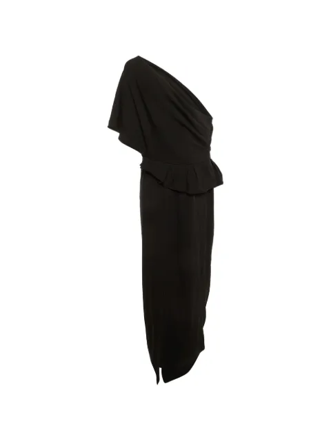 Paule Ka one-shoulder maxi dress Black 1224499