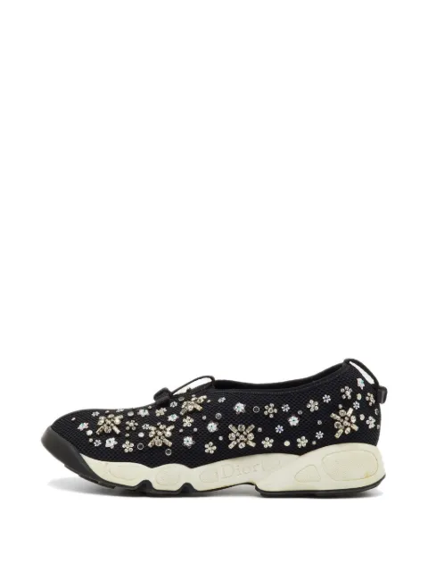 Christian Dior Pre-Owned Fusion crystal-embellished sneakers Black 1240559