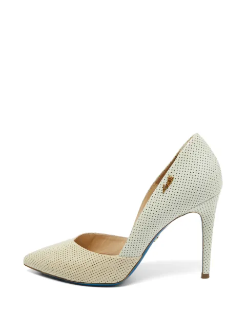 Loriblu perforated pointed-toe pumps Neutrals 1011998