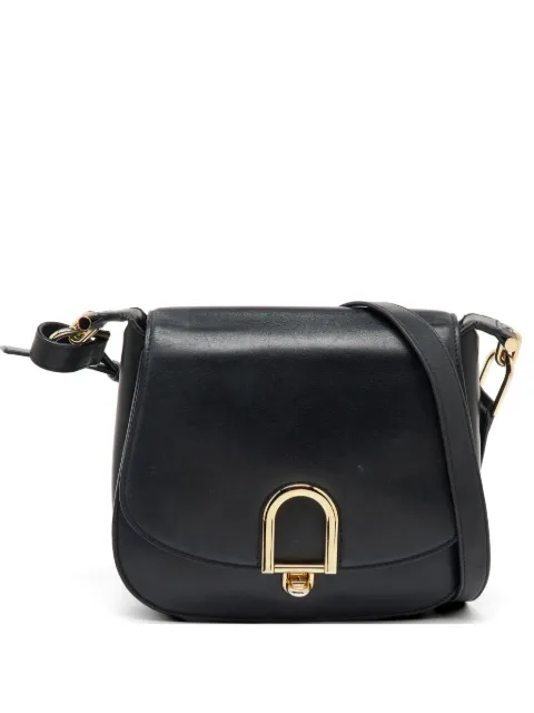 Michael Kors Vintage Delfina flap saddle bag Black 1149796