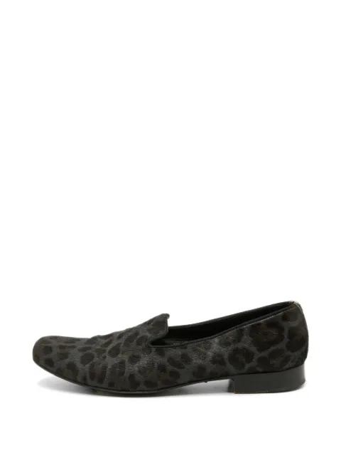 Dolce & Gabbana Pre-Owned animal-print loafers Grey 1122008