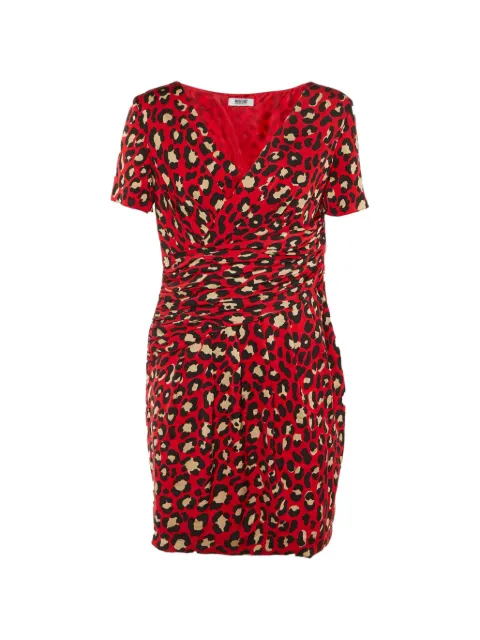 Moschino Cheap & Chic Cheap and Chic mini animal-print dress Red 1243177