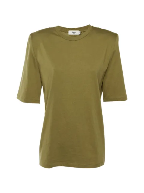 The Frankie Shop padded-shoulder T-shirt Green 1259733
