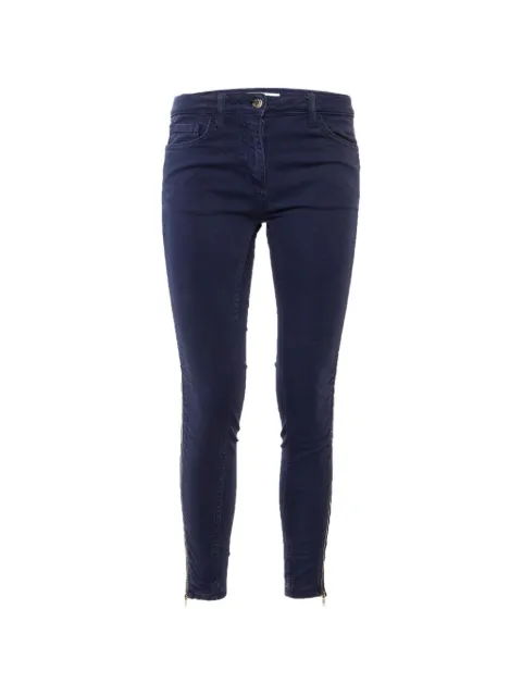 SANDRO zip-detail skinny-fit jeans Blue 1253119