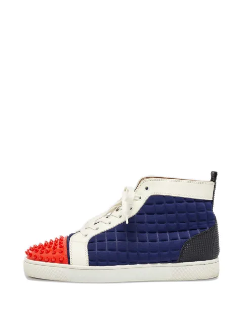 Christian Louboutin Pre-Owned Louis Flat Spike sneakers Blue 1047217