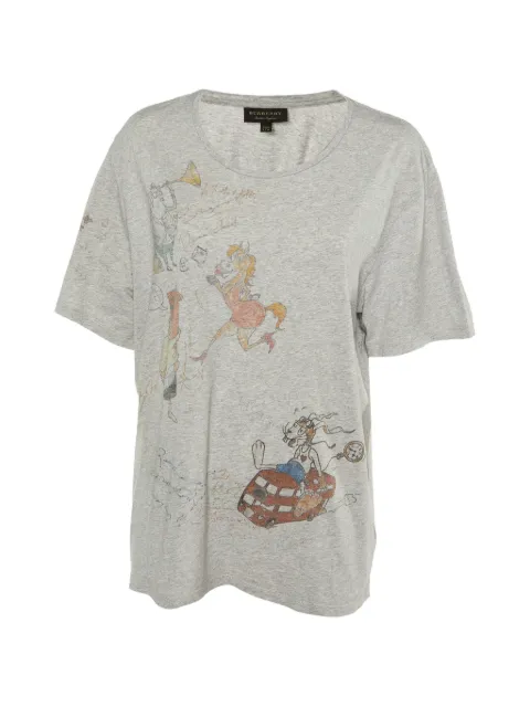 Burberry Pre-Owned graphic-print cotton T-shirt Grey 1155785
