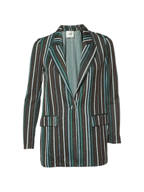Stella McCartney Pre-Owned Lurex knit single-breasted blazer Black 1062287