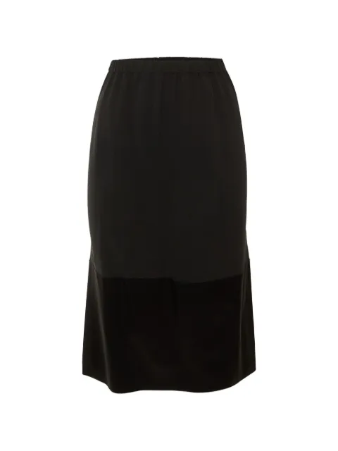 Celine Pre-Owned paneled midi skirt Black 1263145