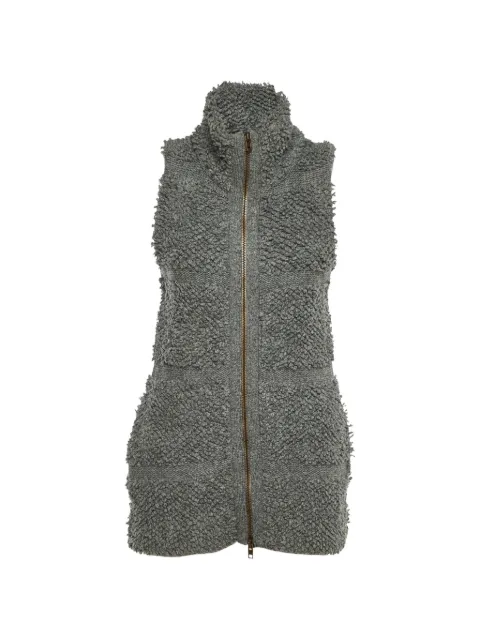 Stella McCartney Pre-Owned zip-up sleeveless cardigan Grey 1188227