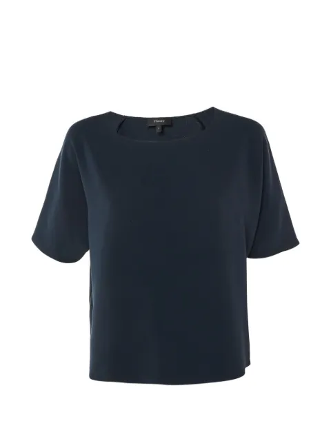 Theory raglan-sleeve crepe top Blue 1248390
