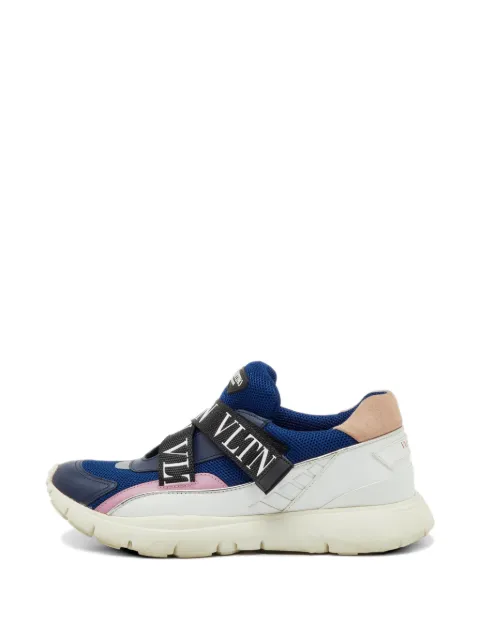Valentino Garavani Pre-Owned VLTN Heroes touch-strap sneakers Blue 1216444
