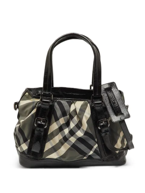 Burberry Pre-Owned Beat Check Lowry tote bag Grey 1245099