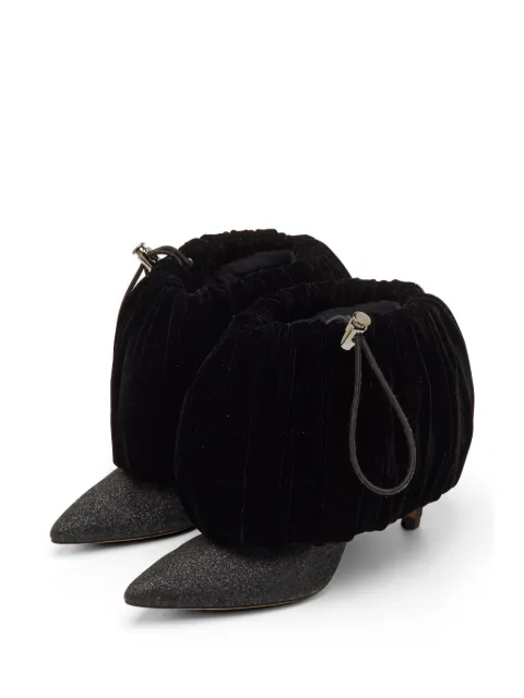 Nicholas Kirkwood Glitter velvet ankle boots Black 1265365