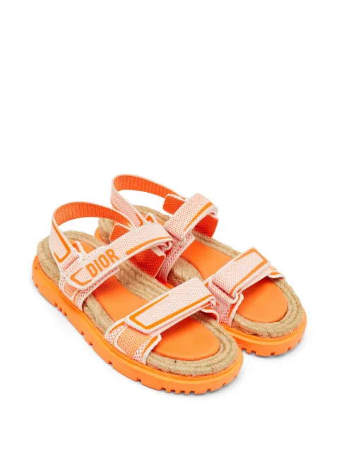 Christian Dior Pre-Owned Dioract touch-strap sandals Orange 1263103