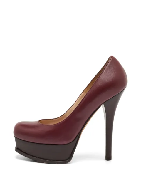 Fendi Pre-Owned Fendista platform pumps Red 1280333