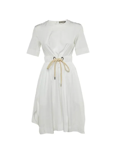 Sportmax Vintage belted handkerchief hem mini dress White 1224946
