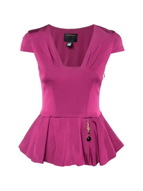 Cavalli Class peplum hem top Pink 1224165