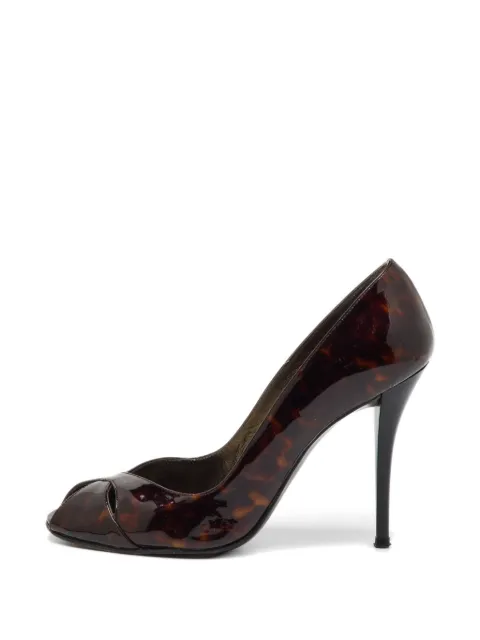 Stuart Weitzman tortoiseshell peep-toe pumps Brown 1232471