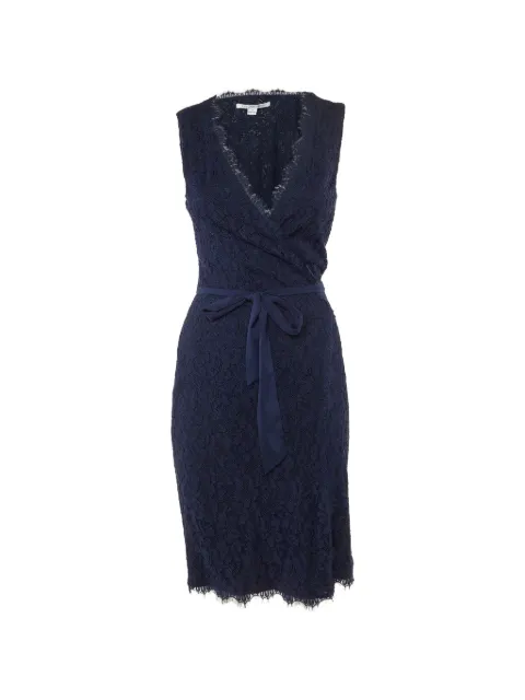 DVF Diane von Furstenberg Julianna lace wrap dress Blue 1233077