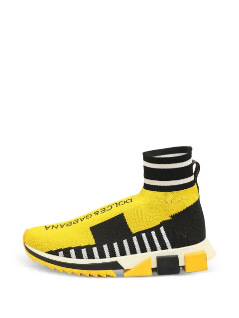 Dolce & Gabbana Pre-Owned knitted sneakers Yellow 1144764