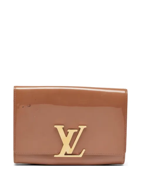 Louis Vuitton Pre-Owned medium patent-leather clutch bag Neutrals 1105854