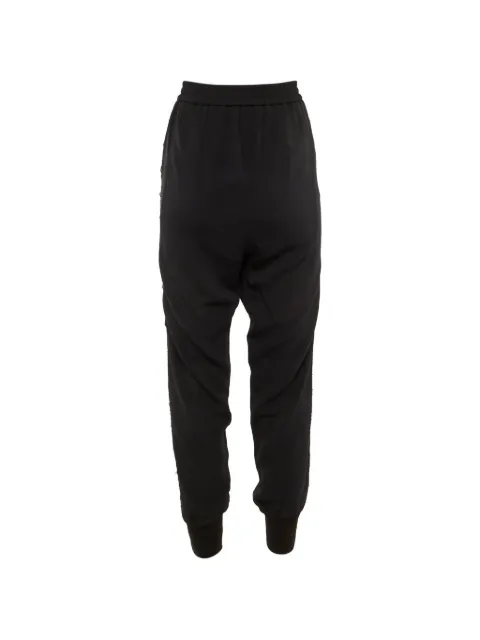 Stella McCartney Pre-Owned lace-trim cuffed track pants Black 1243759