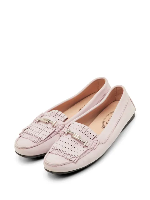 Tod's fringe-detail loafers Pink 1300156