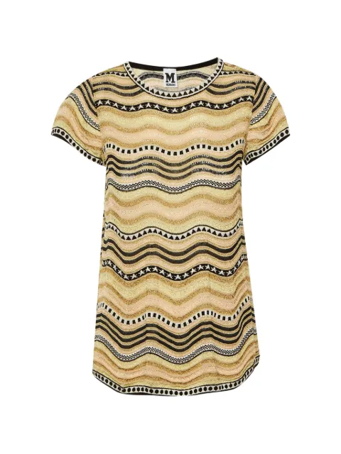 Missoni Pre-Owned wavy-knit metallic top Neutrals 1275104