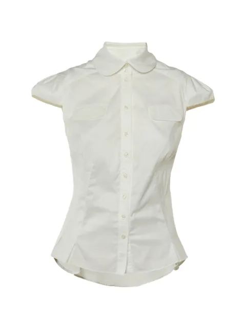 DVF Diane von Furstenberg Como cap-sleeve shirt White 1249560